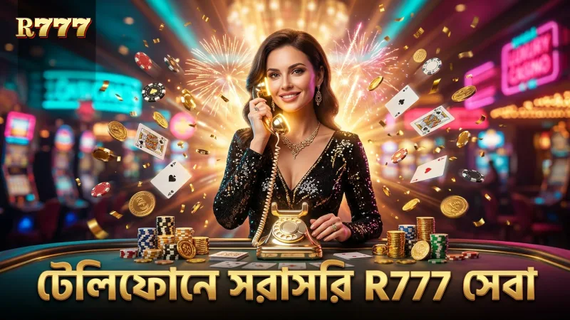 টেলিফোন কল দিয়ে সরাসরি R777 গ্রাহক সেবা নেওয়া যায়