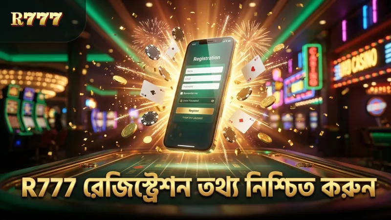 R777 অ্যাকাউন্ট রেজিস্ট্রেশনে সঠিক তথ্য প্রদান নিশ্চিত করুন