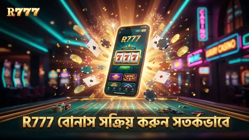 R777 বোনাস সক্রিয় করার জন্য ডিপোজিট ও কোড সতর্কতার সঙ্গে ব্যবহার করুন