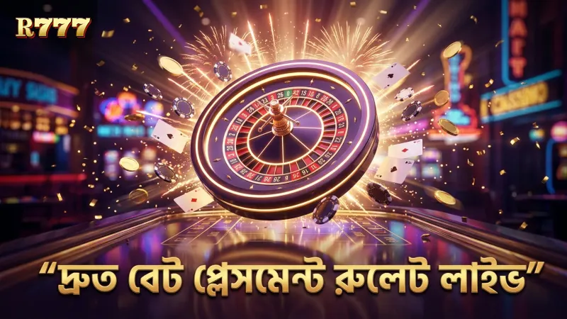 রুলেট লাইভে দ্রুত বেট প্লেসমেন্টে মনোযোগ দিন