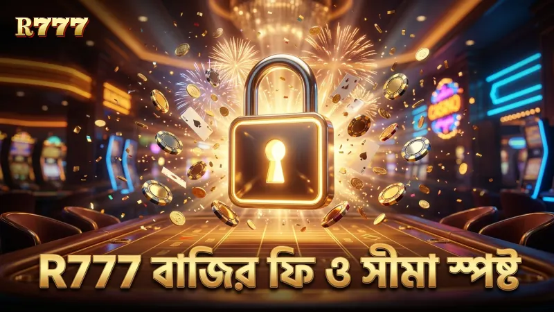 R777-তে বাজির সীমা ও ফি সম্পর্কে পরিষ্কার ধারণা রাখা জরুরি।