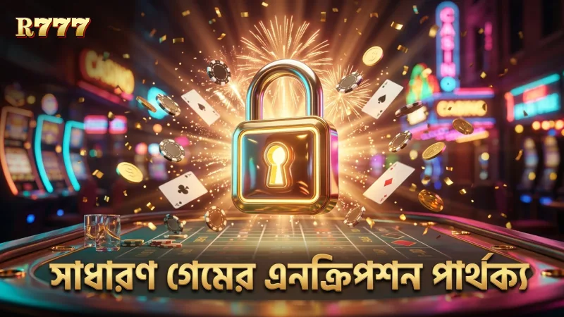 সাধারণ গেমে এনক্রিপশন ও ডেটা সুরক্ষায় পার্থক্য থাকে